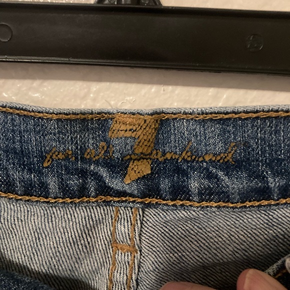 7 For All Mankind Medium Blue Boot Cut Jeans - Picture 3 of 3